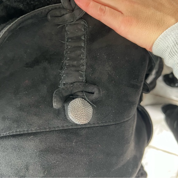 Revillion Shearling maxi coat black 1980’s vintage. Paris France - Picture 13 of 13